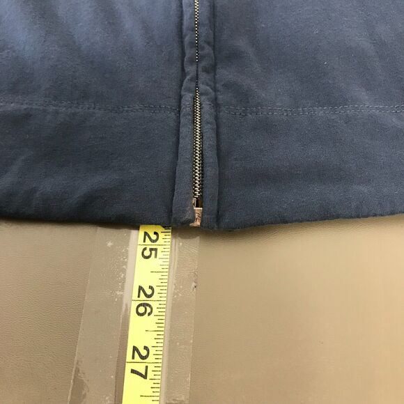 Standard James Perse Jacket Women's Size 1 Blue Cotton Zip Long Sleeve - Picture 2 of 9